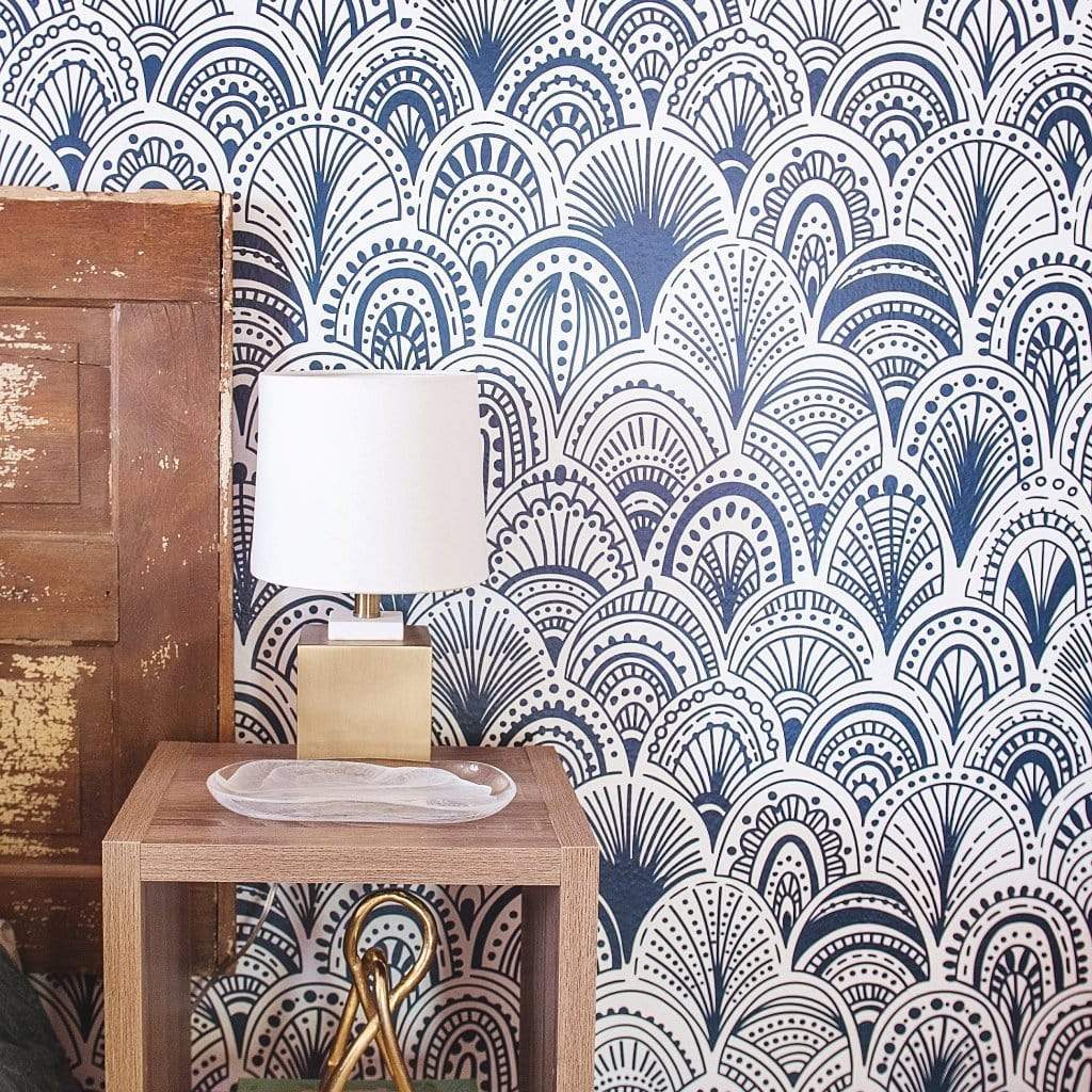 MUSE Wall Studio Blue Bohemian Scallops