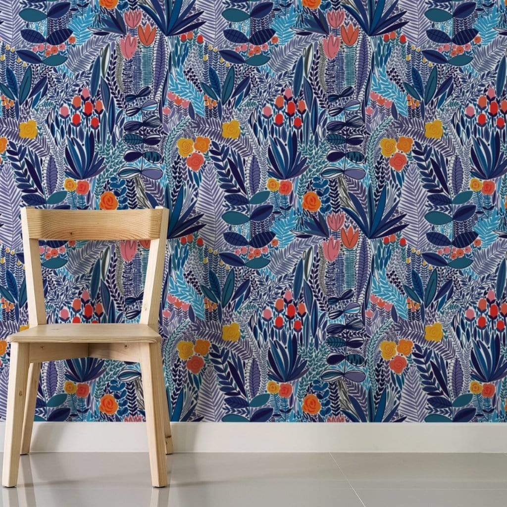 MUSE Wall Studio Blue Wildflower Field