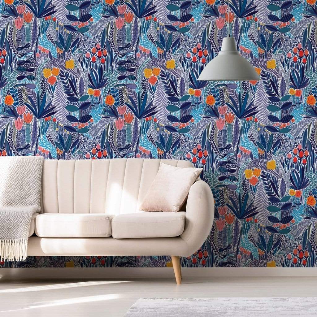 MUSE Wall Studio Blue Wildflower Field