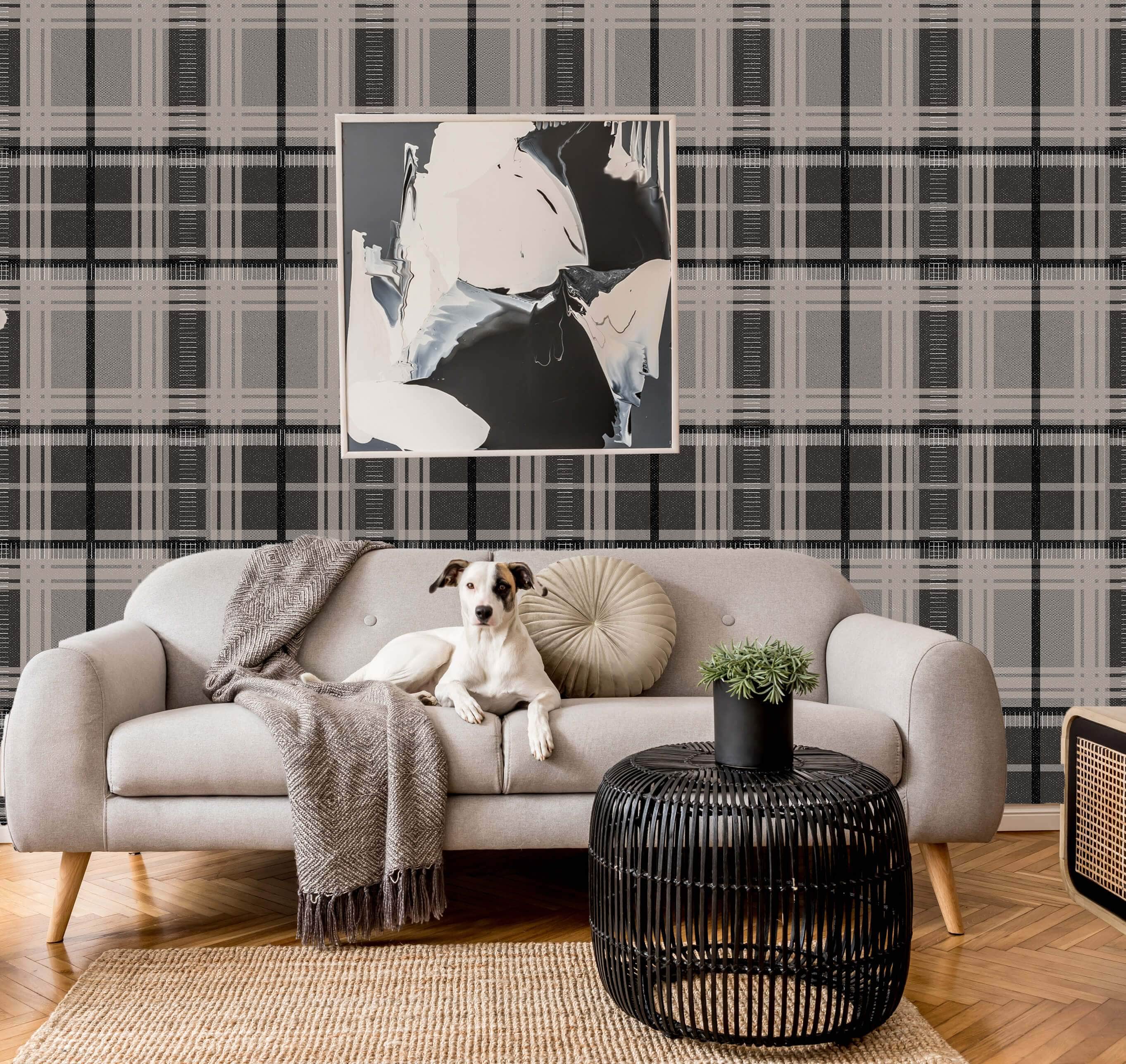 MUSE Wall Studio Midnight Nostalgic Plaid
