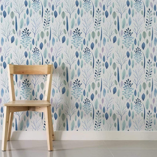 Pastel Art Nouveau Wallpaper / Peel and Stick Wallpaper Removable Wall 