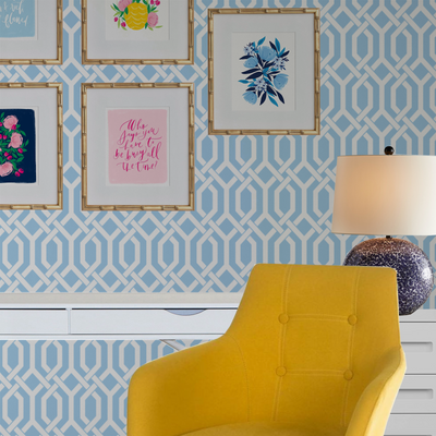 Designing a Room With "Blue Trellis"