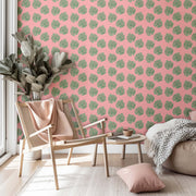 MUSE Wall Studio Monstera Coral Background