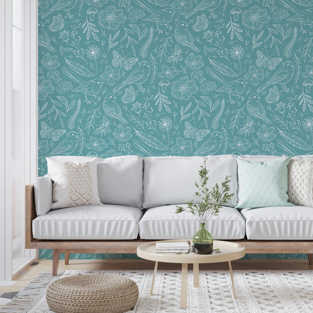 MUSE Wall Studio Garden Grace Turquoise