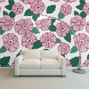 MUSE Wall Studio Magenta Floral Mural