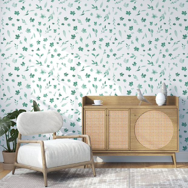 MUSE Wall Studio Pressed Flowers Green