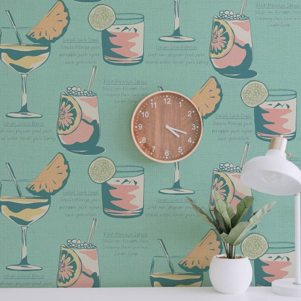 MUSE Wall Studio Vacation Drink Menu (Turquoise)