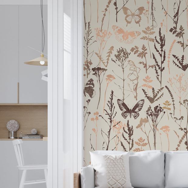 MUSE Wall Studio Vintage Meadows Tan and Terra Cotta (Copy) (Copy)