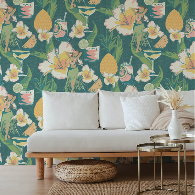 MUSE Wall Studio Vintage Vacation Drinks (Green)