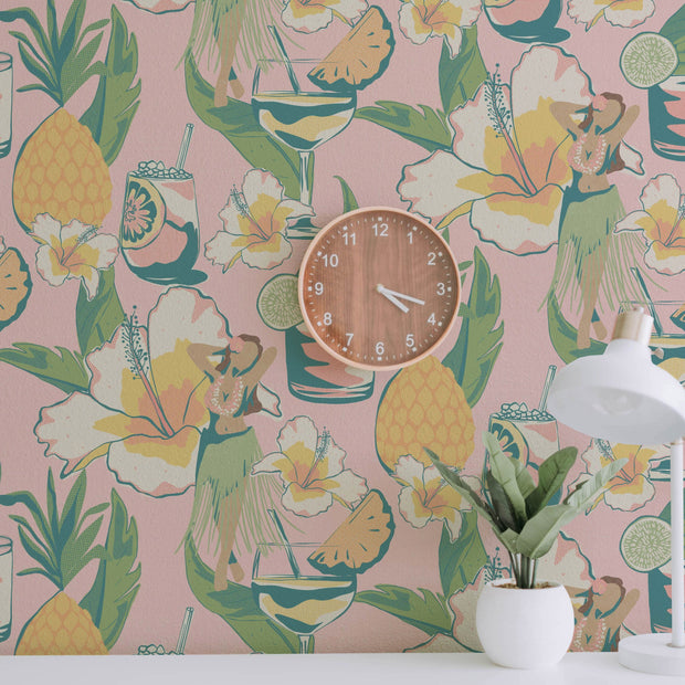 MUSE Wall Studio Vintage Vacation Drinks (Pink)