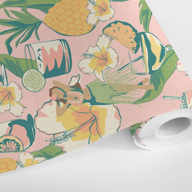 MUSE Wall Studio Vintage Vacation Drinks (Pink)