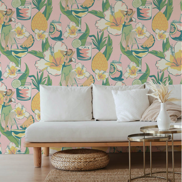 MUSE Wall Studio Vintage Vacation Drinks (Pink)