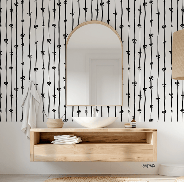 MUSE Wall Studio wallpaper All In A Bow_Black