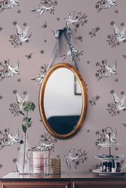 MUSE Wall Studio wallpaper Romantic Swallows and Florals