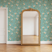 MUSE Wall Studio wallpaper Spring Blooms (Light Turquoise)