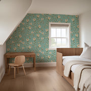 MUSE Wall Studio wallpaper Spring Blooms (Light Turquoise)