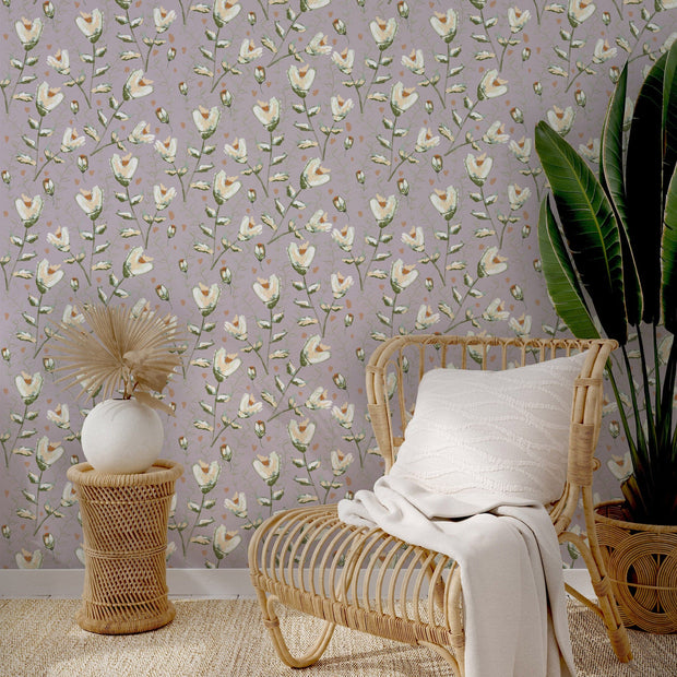 MUSE Wall Studio wallpaper Spring Blooms (Mauve)