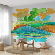 MUSE Wall Studio Watercolor Valley Mural