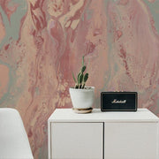 MUSE Wall Studio Bergen Pink Abstract Wall Mural