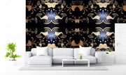 MUSE Wall Studio Black and Gold Mural