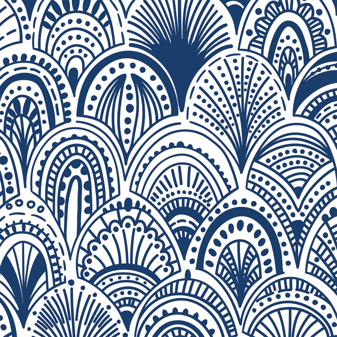 Blue Scallop Shell Wallpaper