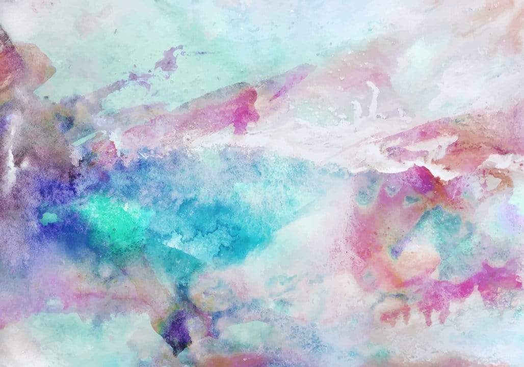 Cool Tones Watercolor Removable Wall Mural