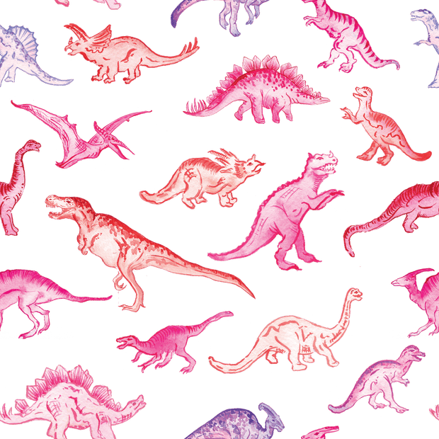 MUSE Wall Studio Pink Dinosaurs
