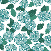 MUSE Wall Studio Teal Floral Mural