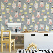 MUSE Wall Studio Fun girls kids removable wallpaper / cute self adhesive wallpaper / children's temporary wallpaper K130-27