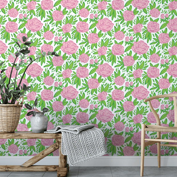 Arthouse Soft Tropical Blush and Gold NonWoven Peel and Stick Wallpaper in  the Wallpaper department at Lowescom