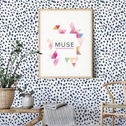MUSE Wall Studio Navy Dalmatian Dot
