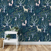 MUSE Wall Studio Navy Woodland Forest