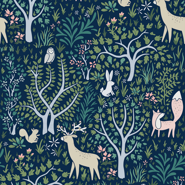 MUSE Wall Studio Navy Woodland Forest