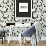 MUSE Wall Studio Peony Buds on Soft Green