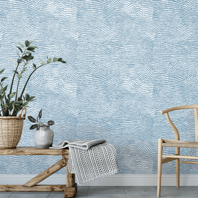 Removable Wallpaper: Blue Waves