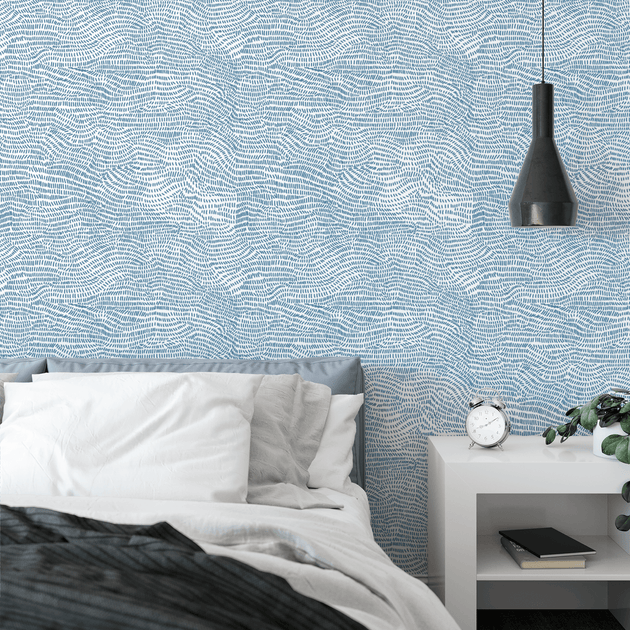 Removable Wallpaper: Blue Waves