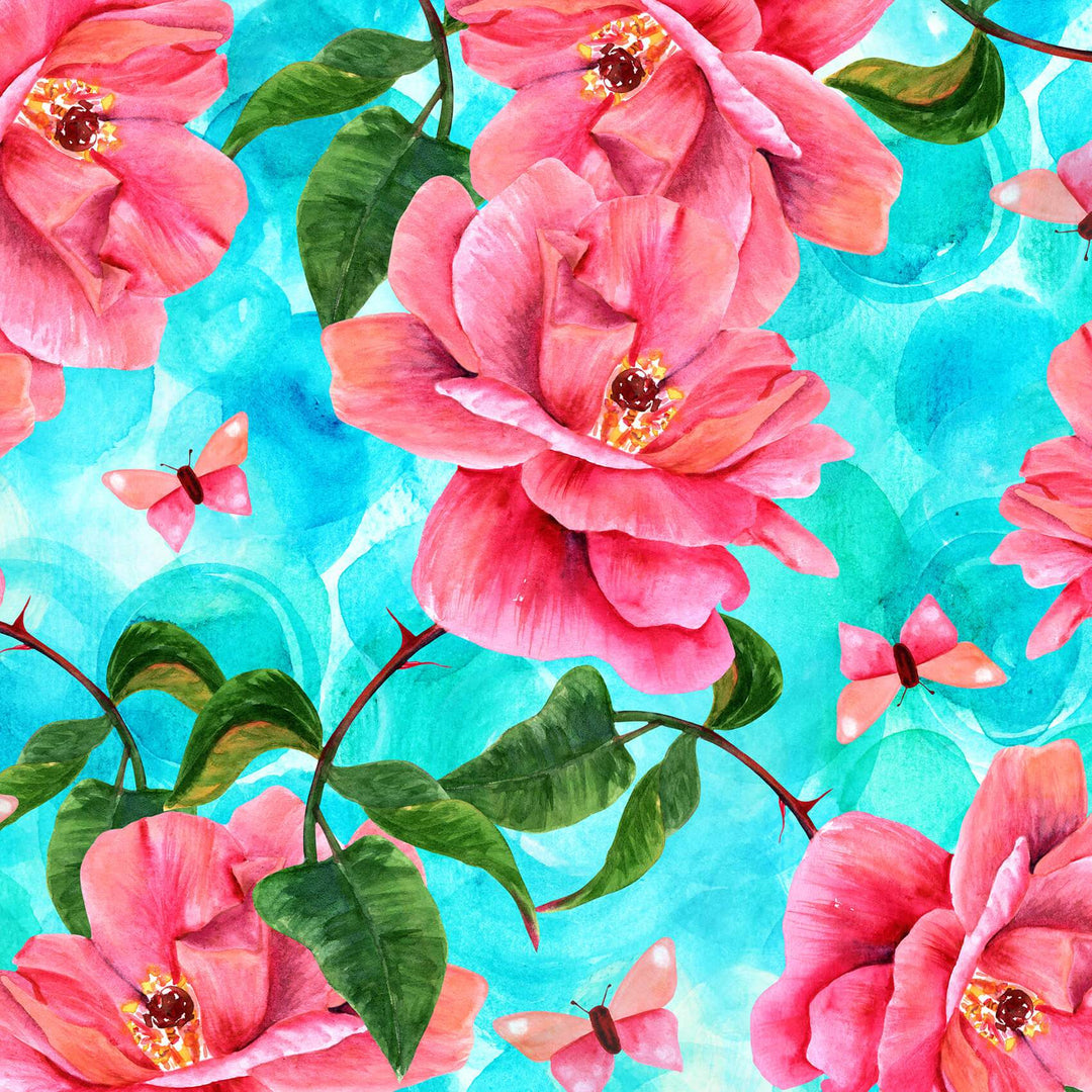 Watercolour Floral Wallpaper