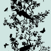 MUSE Wall Studio Silhouette Bird and Branch in Blue