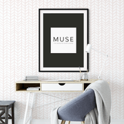 MUSE Wall Studio Soft Pink Herringbone