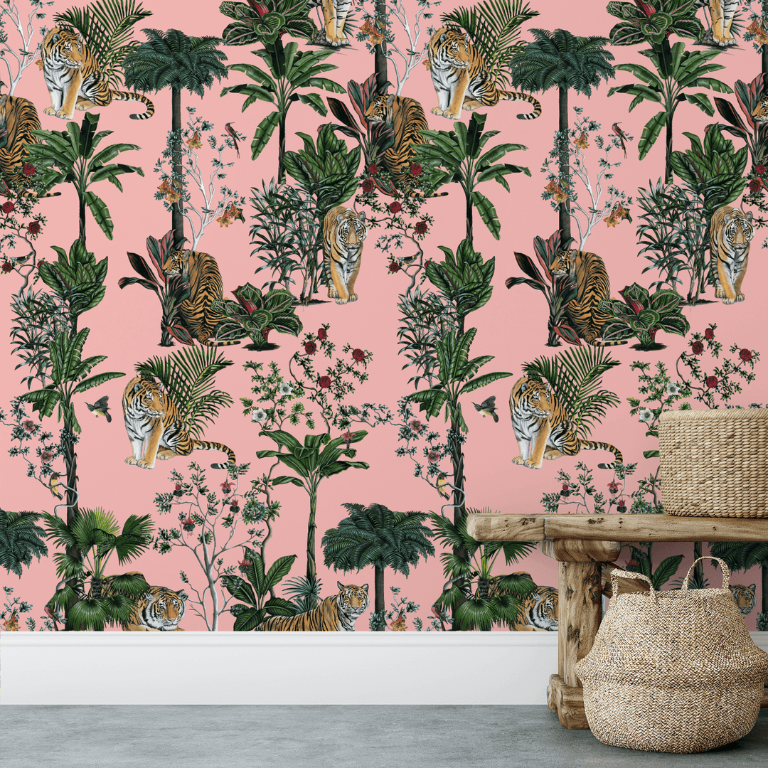 Pink Tropical Wallpaper