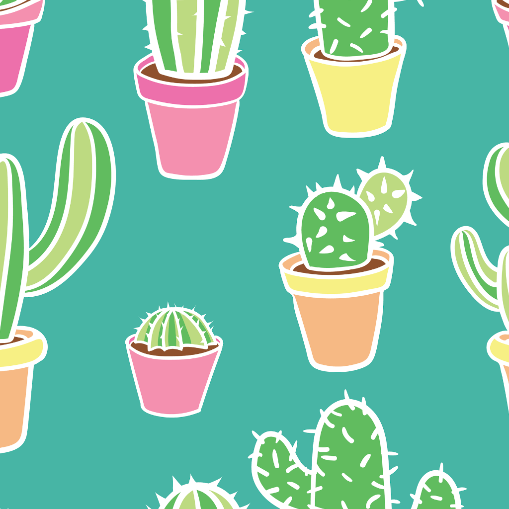 wallpaper kaktus Whimsical Cactus Peel and Stick Wallpaper 25” wide by 96” high / Traditional